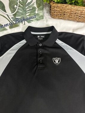 Oakland Riders by Lee Black & Gray Polo Shirt - Team NFL size L